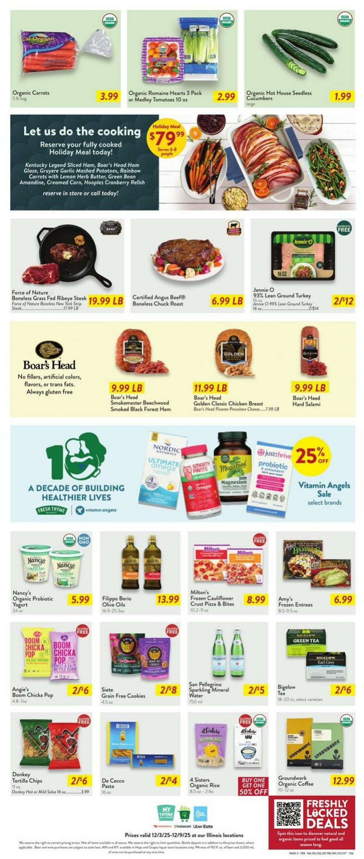 Weekly ad Fresh Thyme 12/03/2025 - 12/09/2025