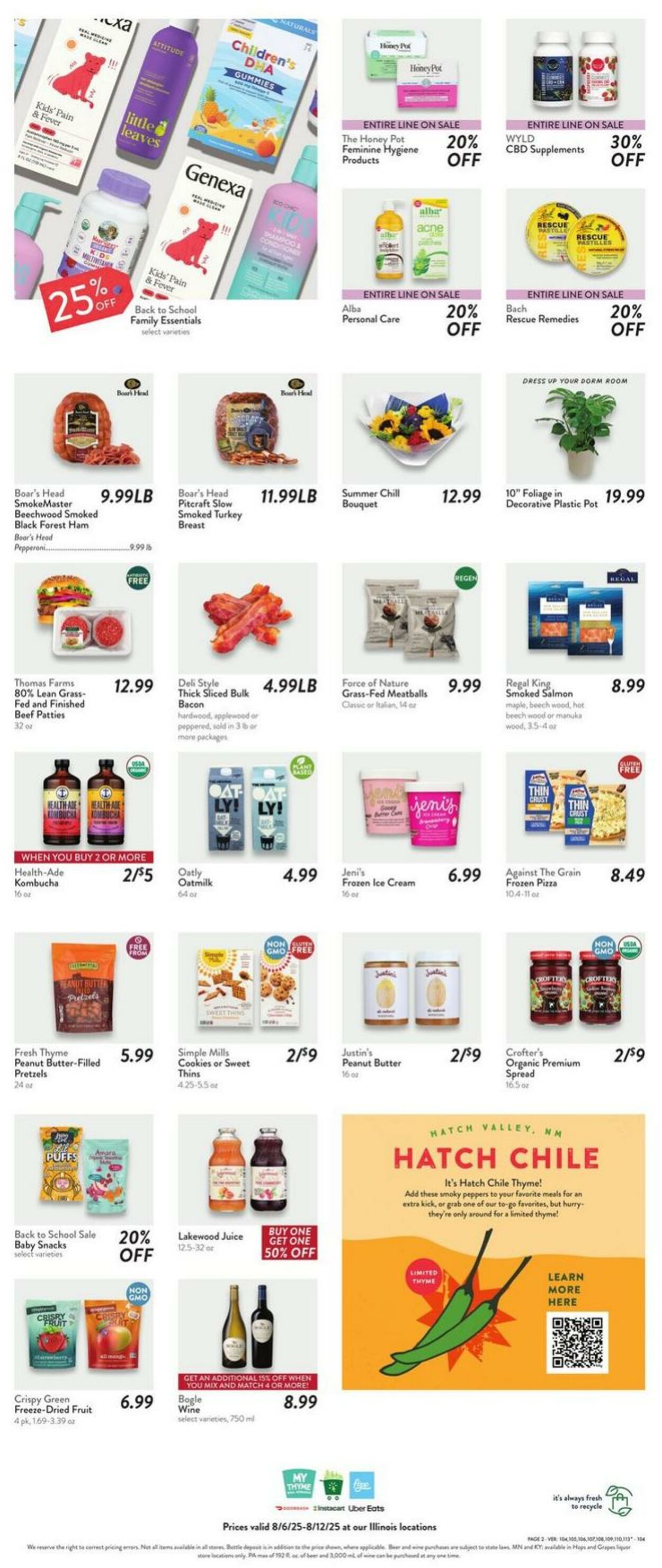 Weekly ad Fresh Thyme 08/06/2025 - 08/12/2025