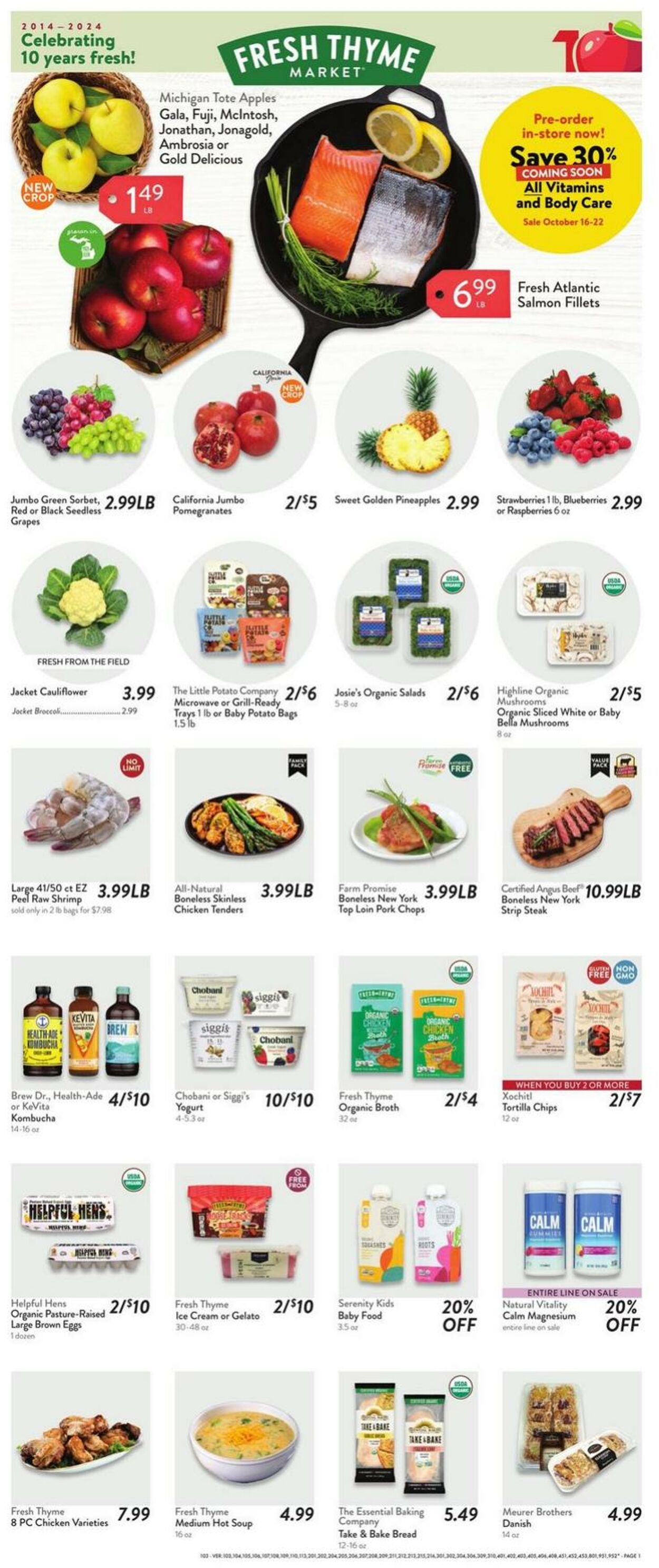 Weekly ad Fresh Thyme 10/09/2024 - 10/15/2024