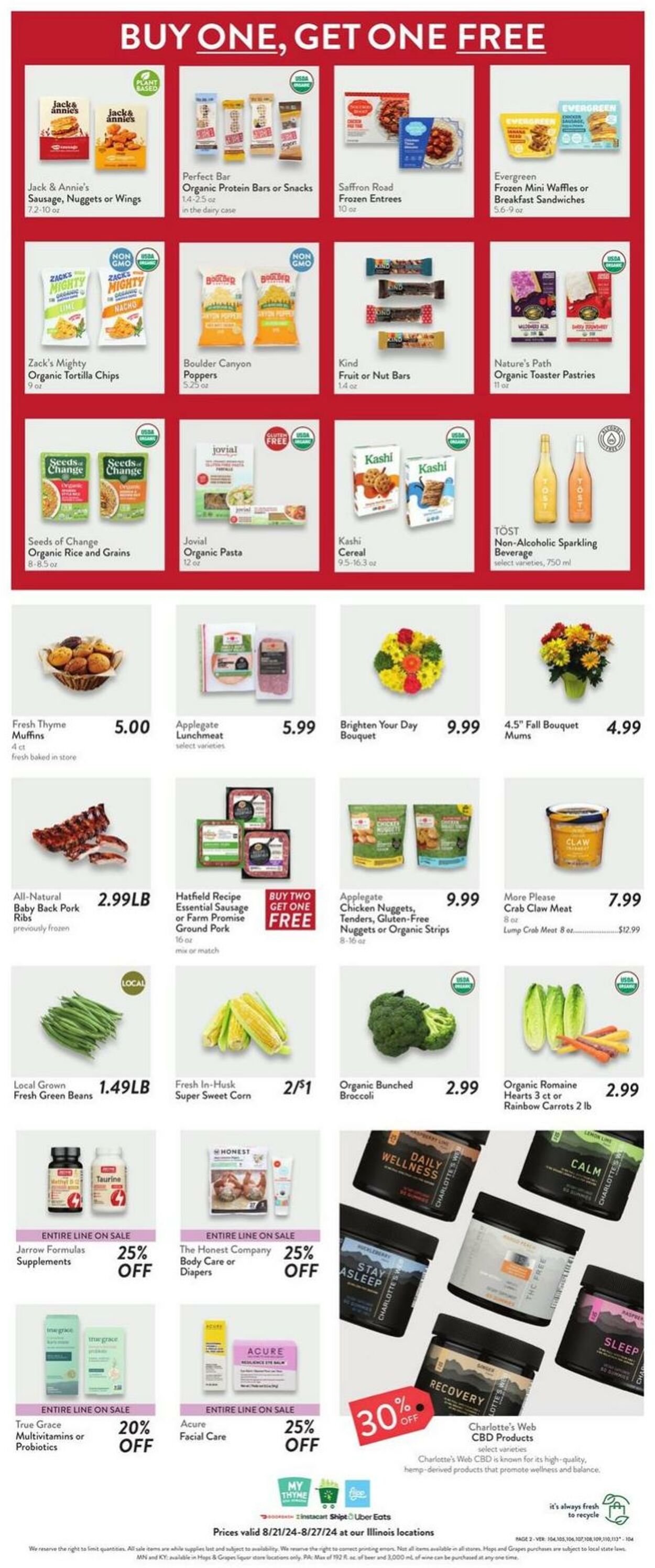 Weekly ad Fresh Thyme 08/21/2024 - 08/27/2024