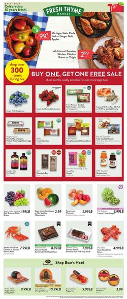 Weekly ad Fresh Thyme 10/02/2024 - 10/08/2024