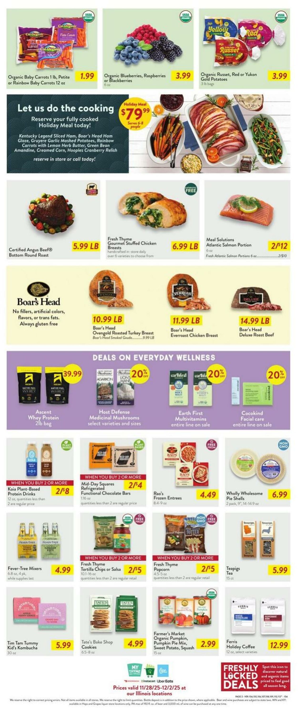 Weekly ad Fresh Thyme 11/28/2025 - 12/02/2025
