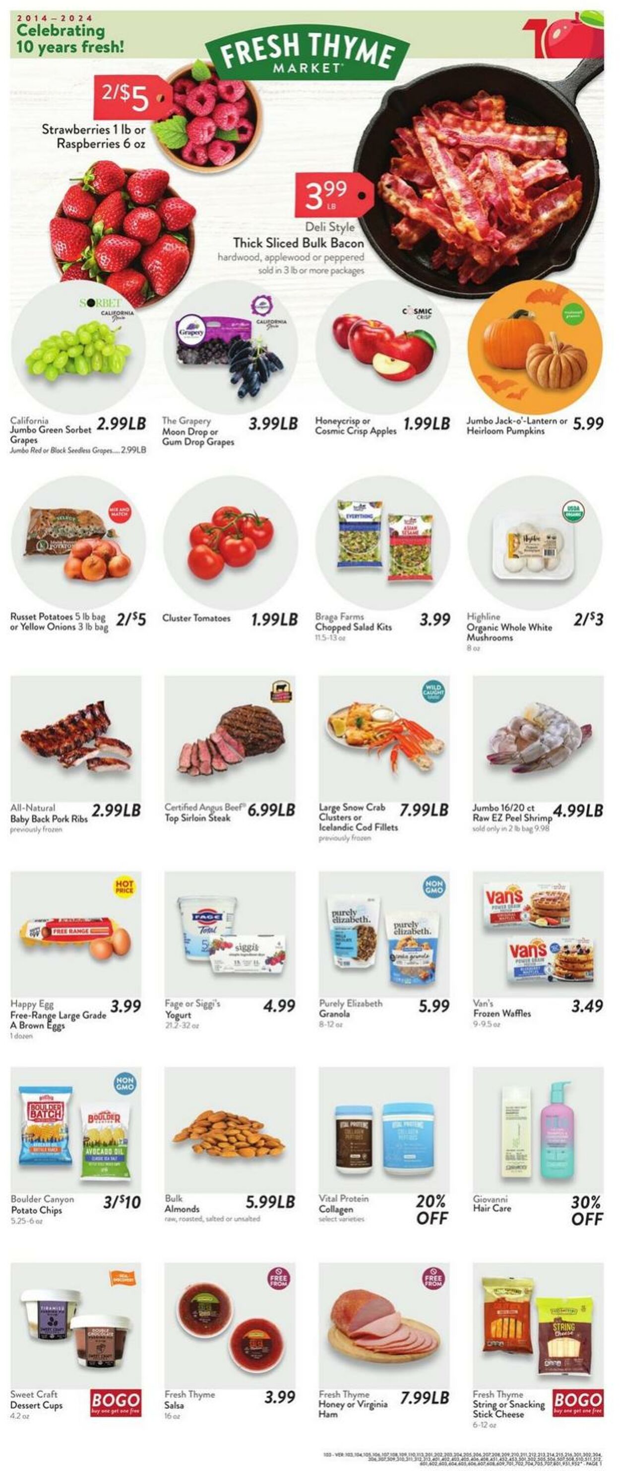 Weekly ad Fresh Thyme 10/02/2024 - 10/08/2024