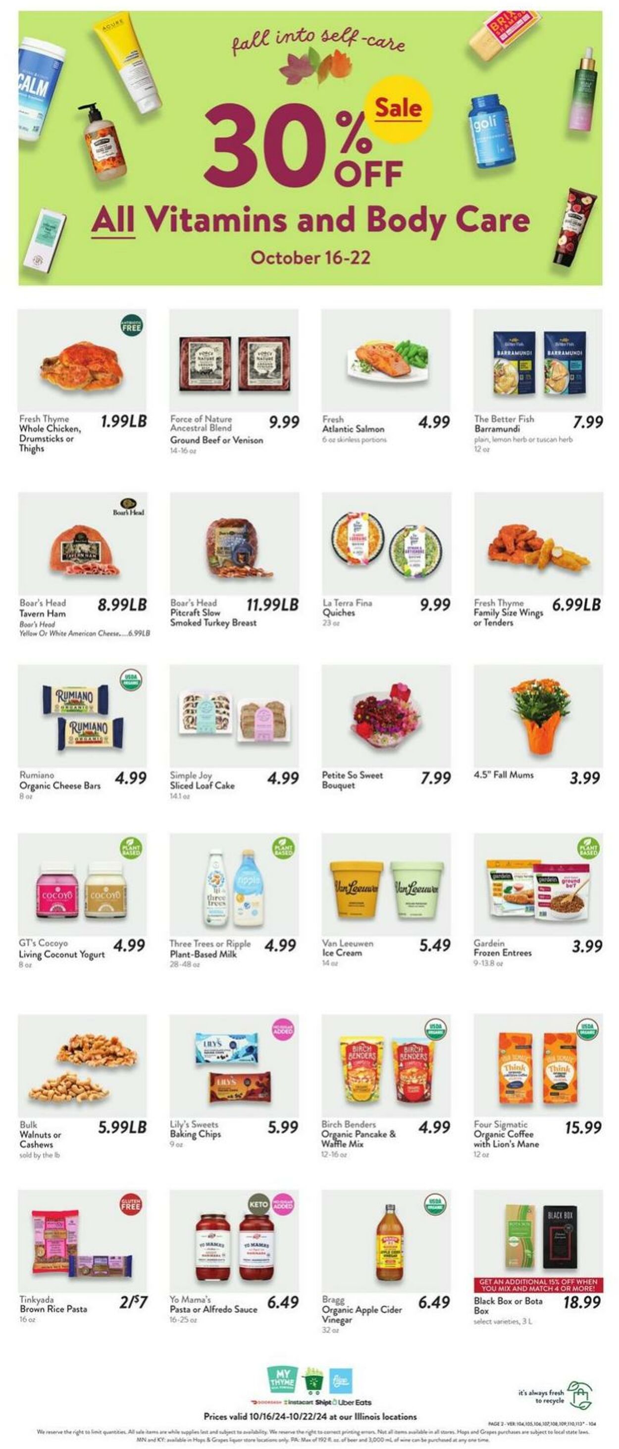 Weekly ad Fresh Thyme 10/16/2024 - 10/22/2024