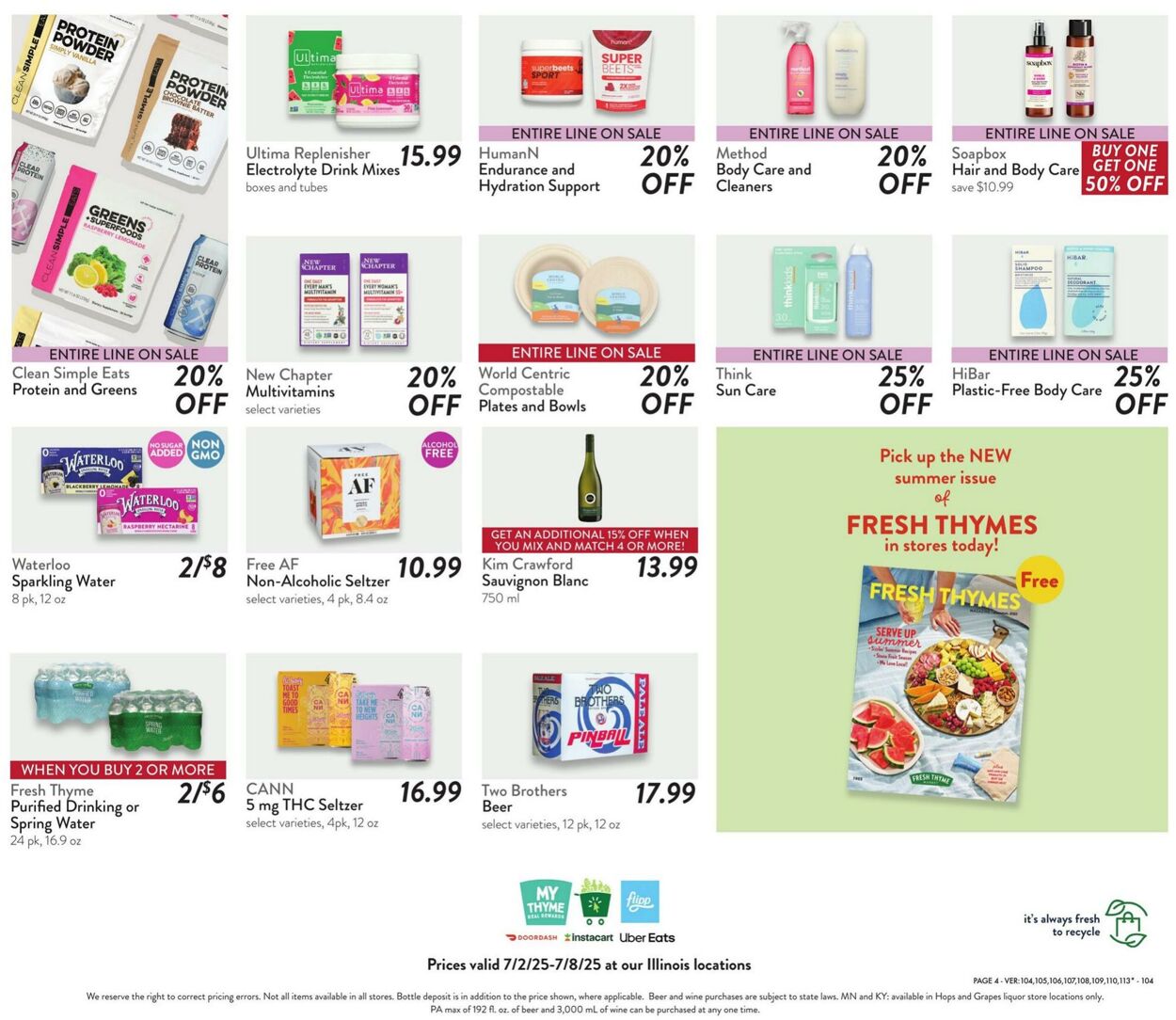 Weekly ad Fresh Thyme 07/02/2025 - 07/08/2025