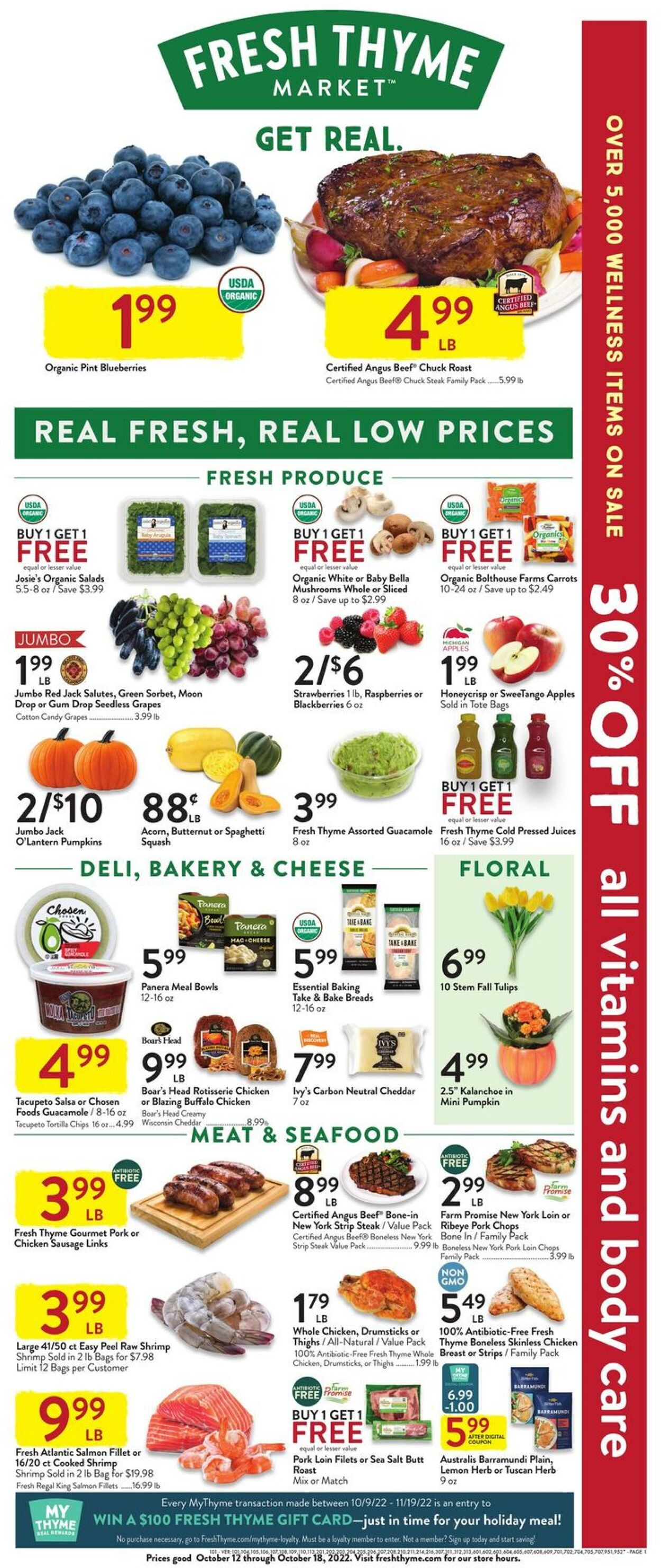 Weekly ad Fresh Thyme 10/12/2022 - 10/18/2022
