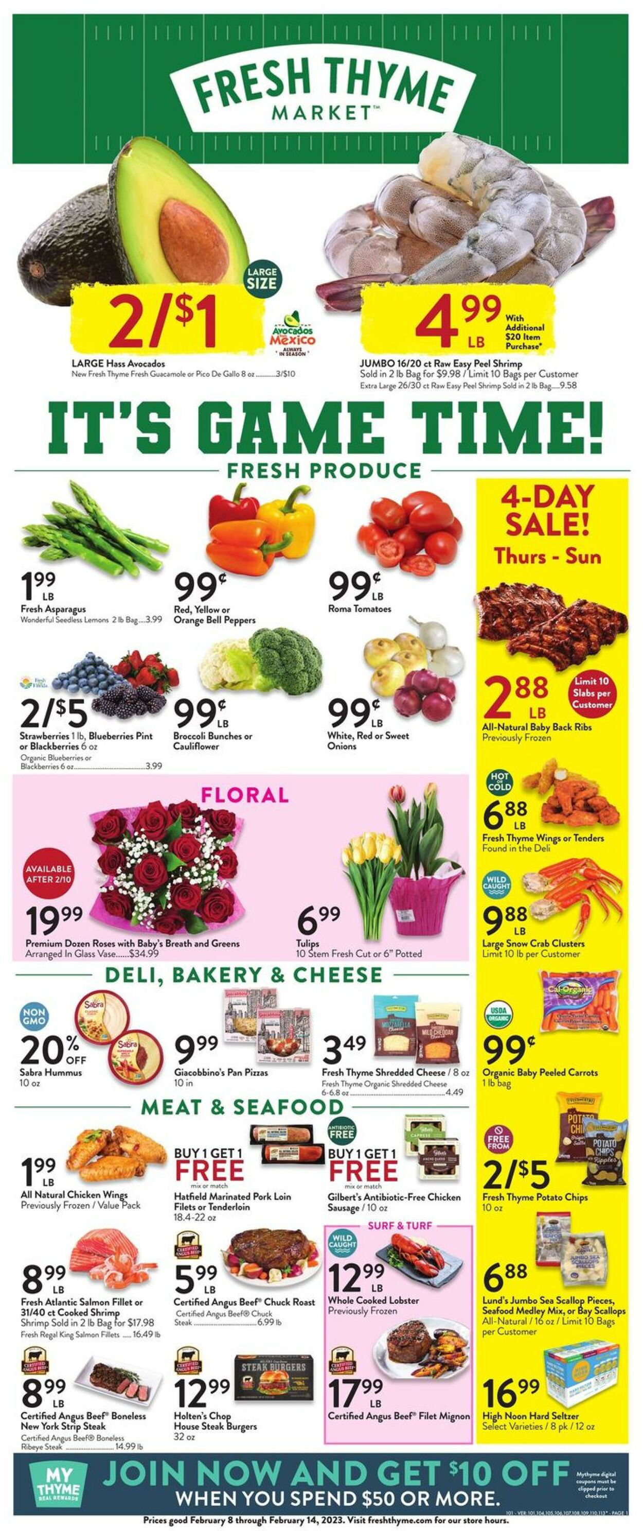Weekly ad Fresh Thyme 02/08/2023 - 02/14/2023