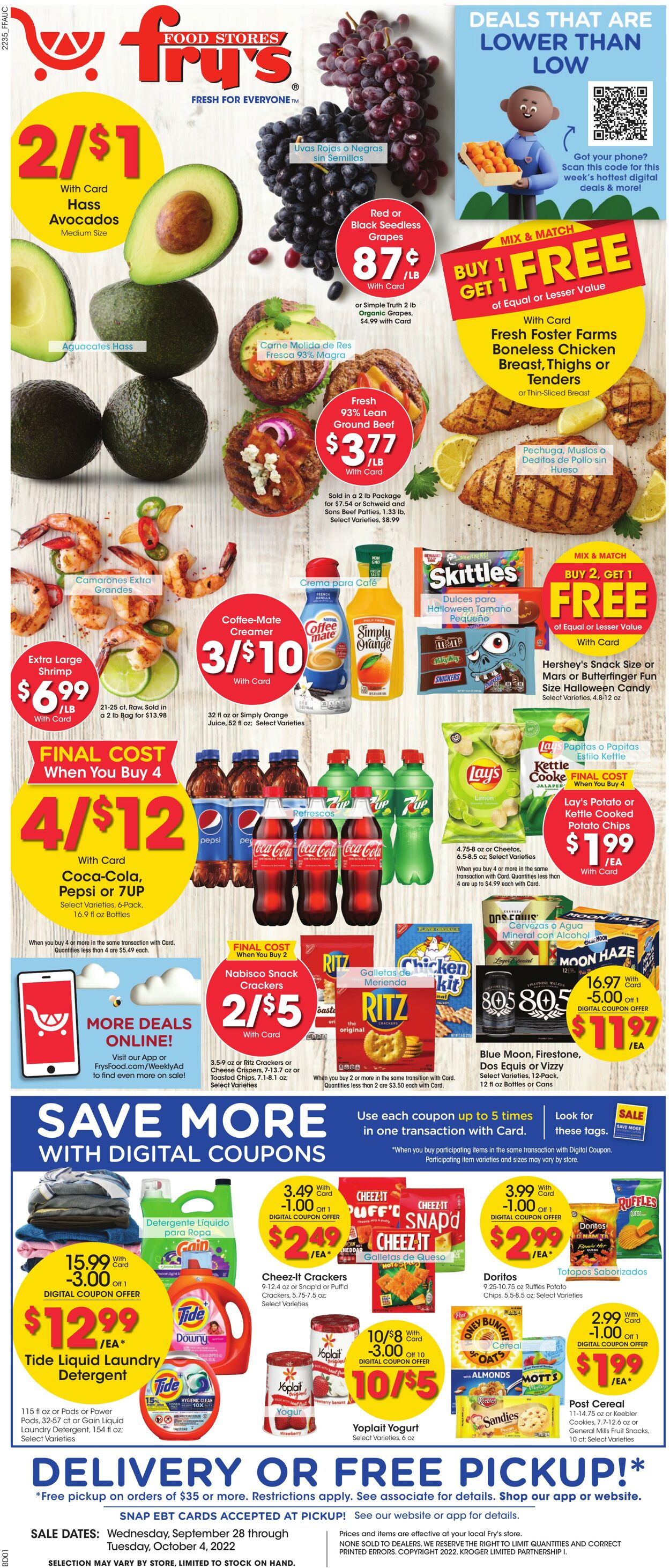 Fry's Promotional weekly ads