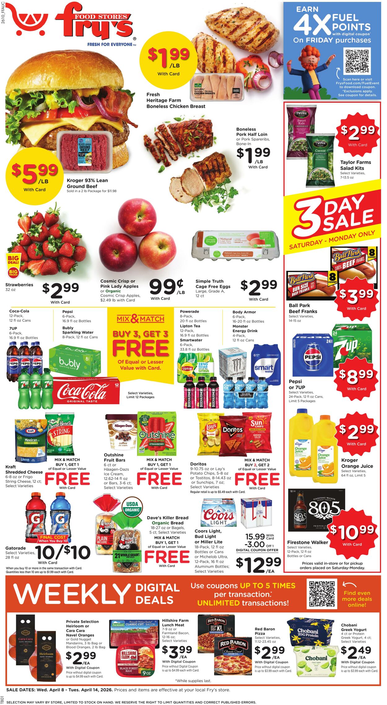 Weekly ad Fry's 04/08/2026 - 04/14/2026