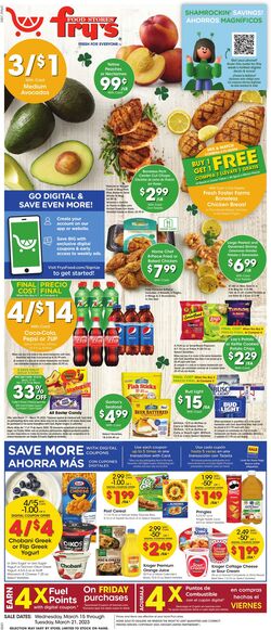 Weekly ad Fry's 03/15/2023 - 03/21/2023