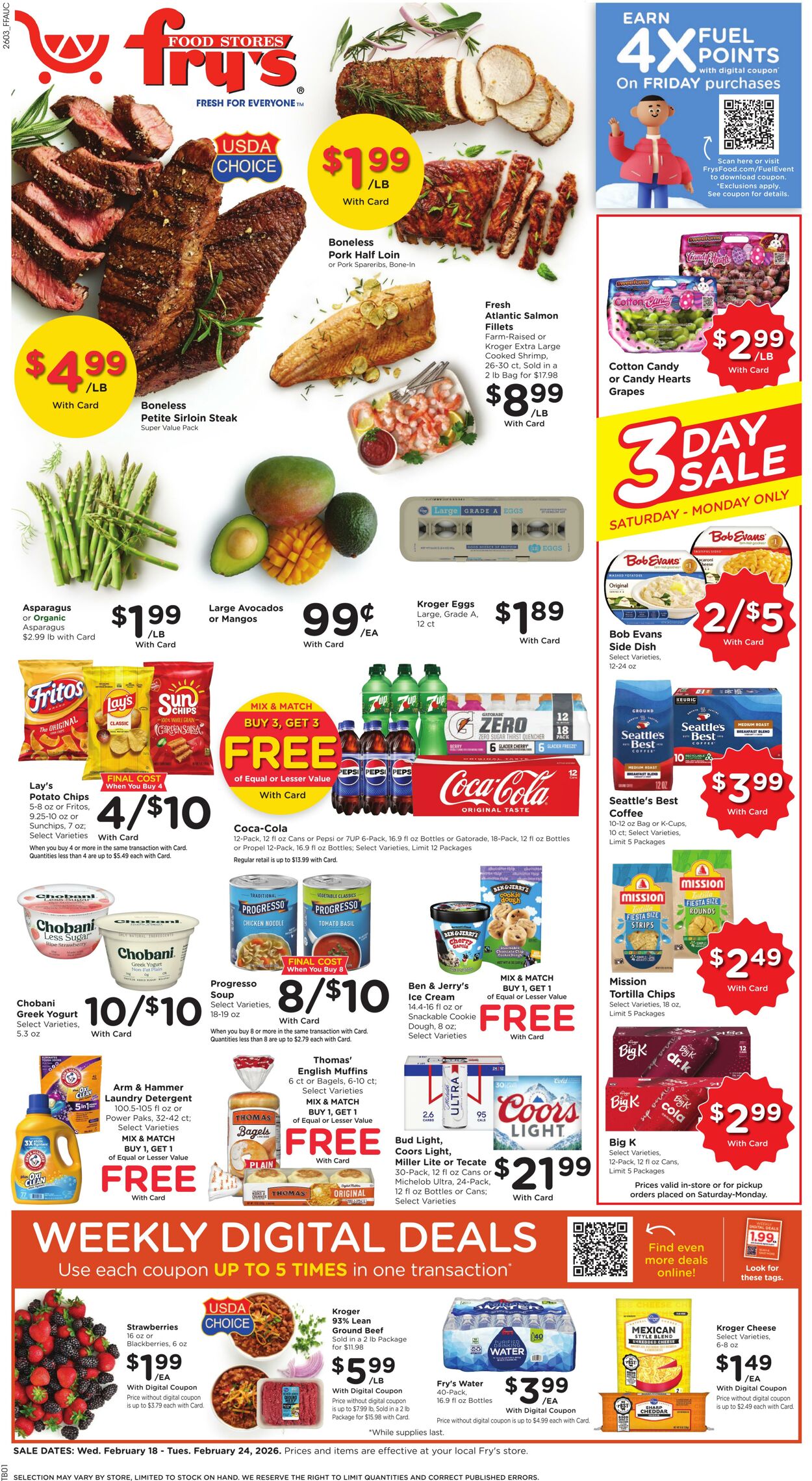 Weekly ad Fry's 02/18/2026 - 02/24/2026
