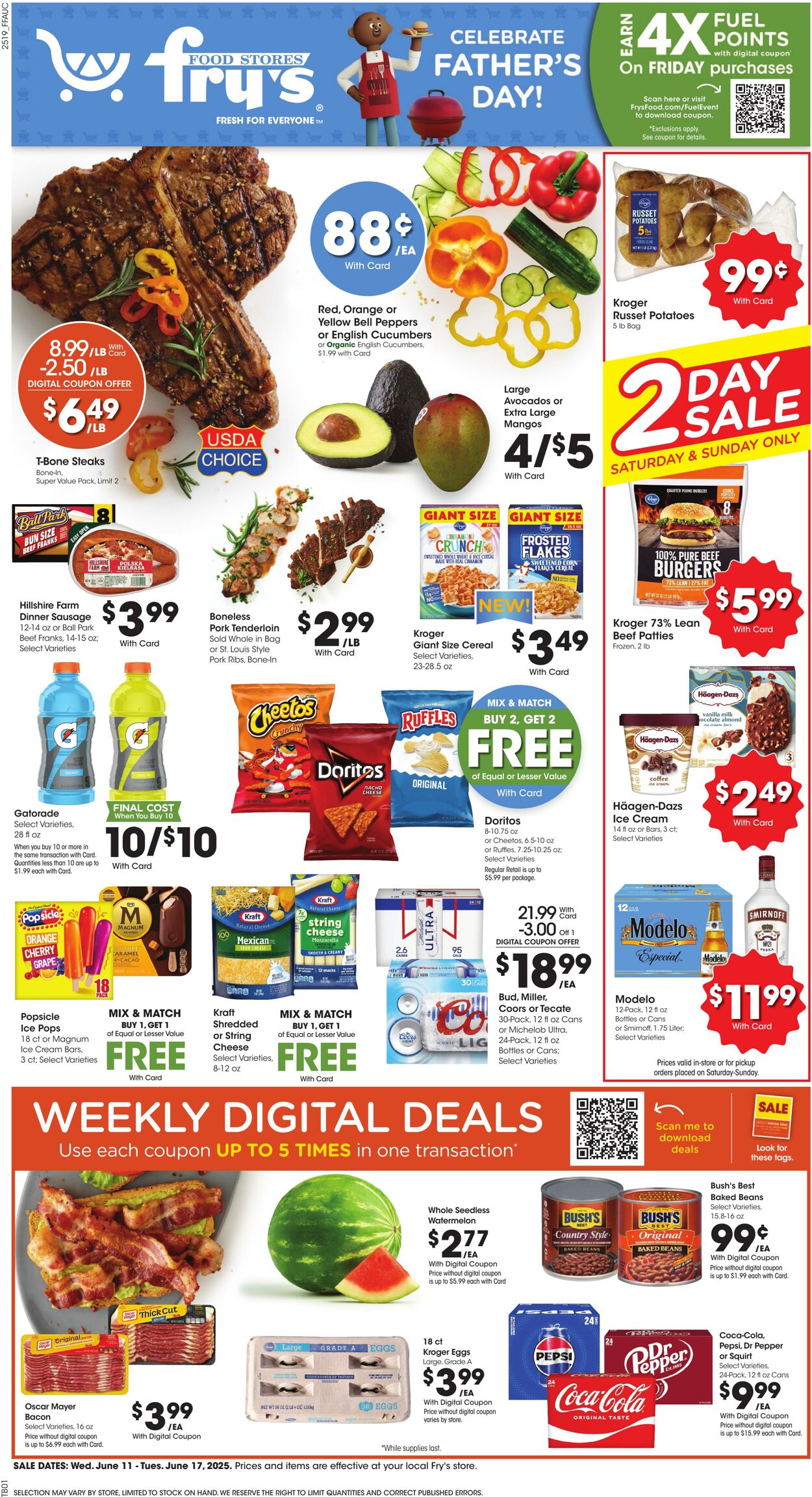 Weekly ad Fry's 06/11/2025 - 06/17/2025