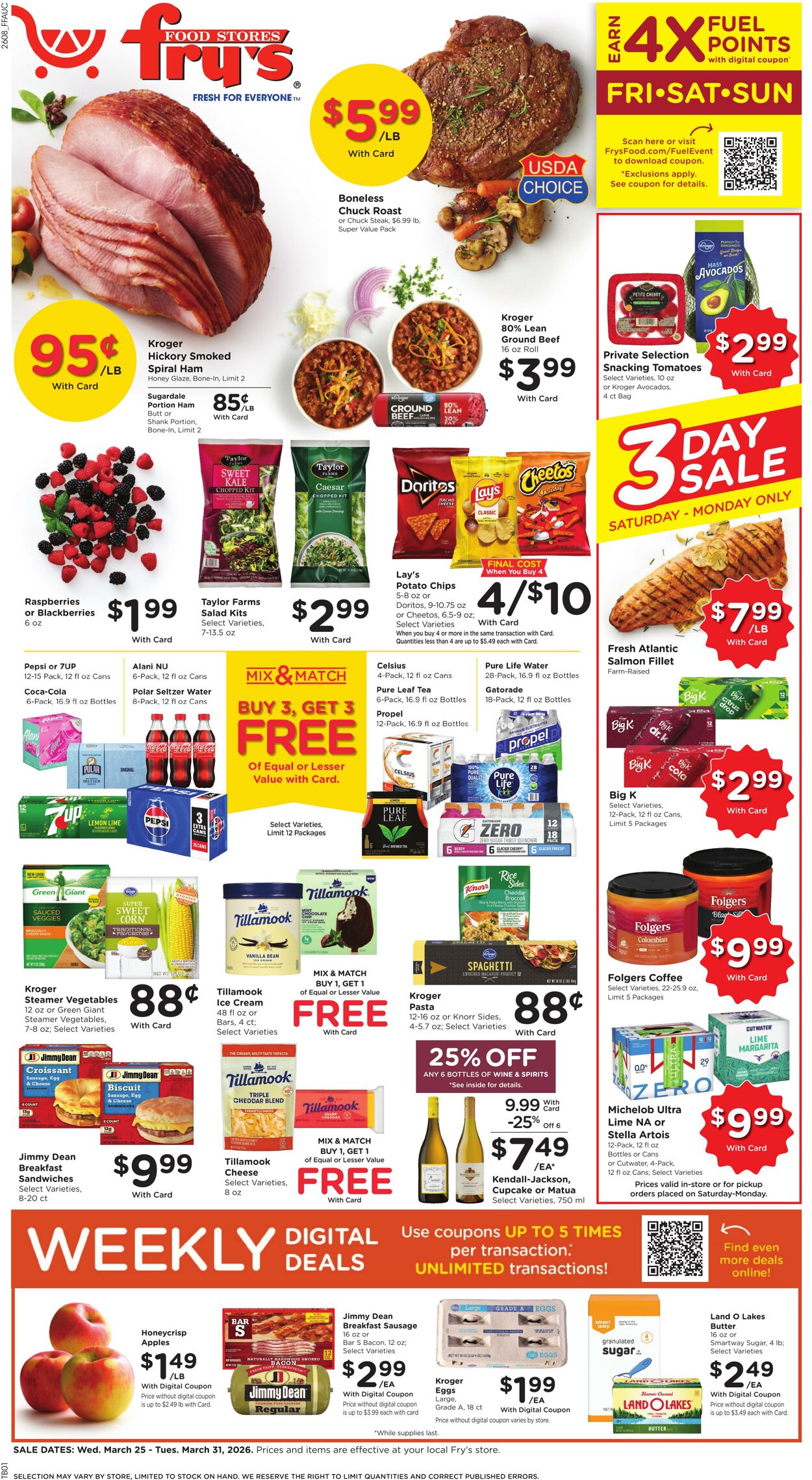 Weekly ad Fry's 03/25/2026 - 03/31/2026