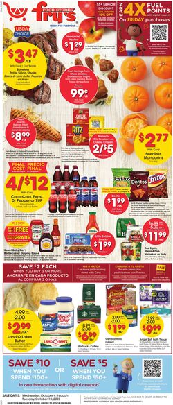 Weekly ad Fry's 10/04/2023 - 10/10/2023