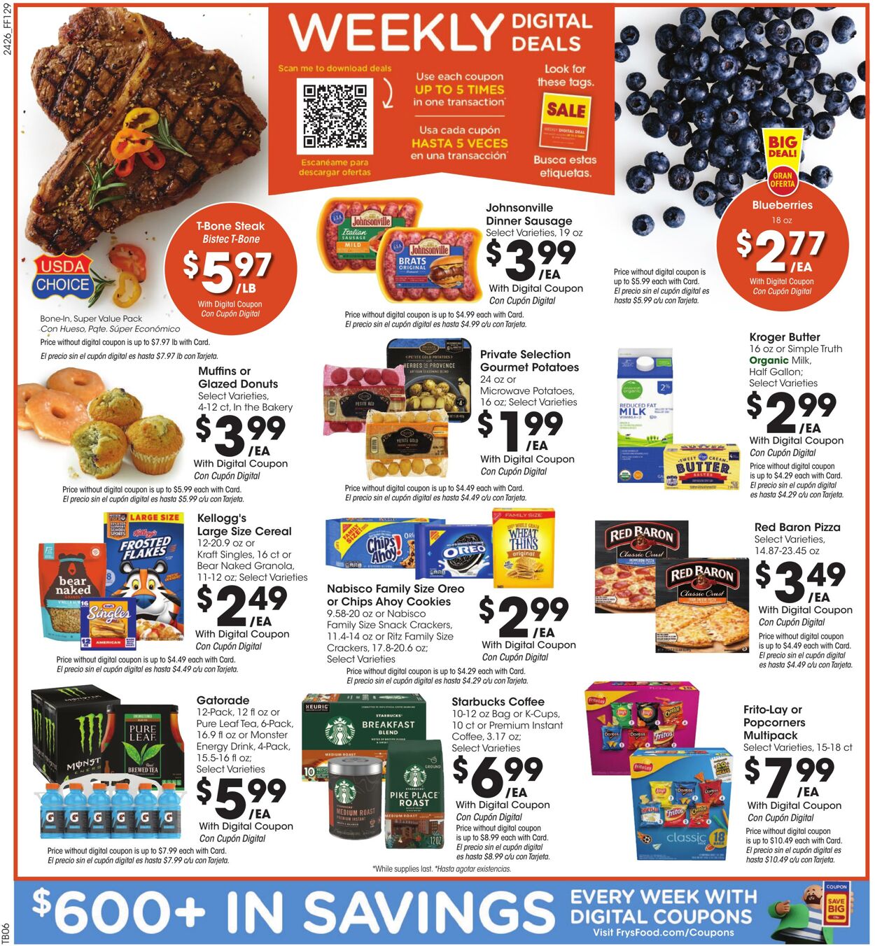 Weekly ad Fry's 07/31/2024 - 08/06/2024