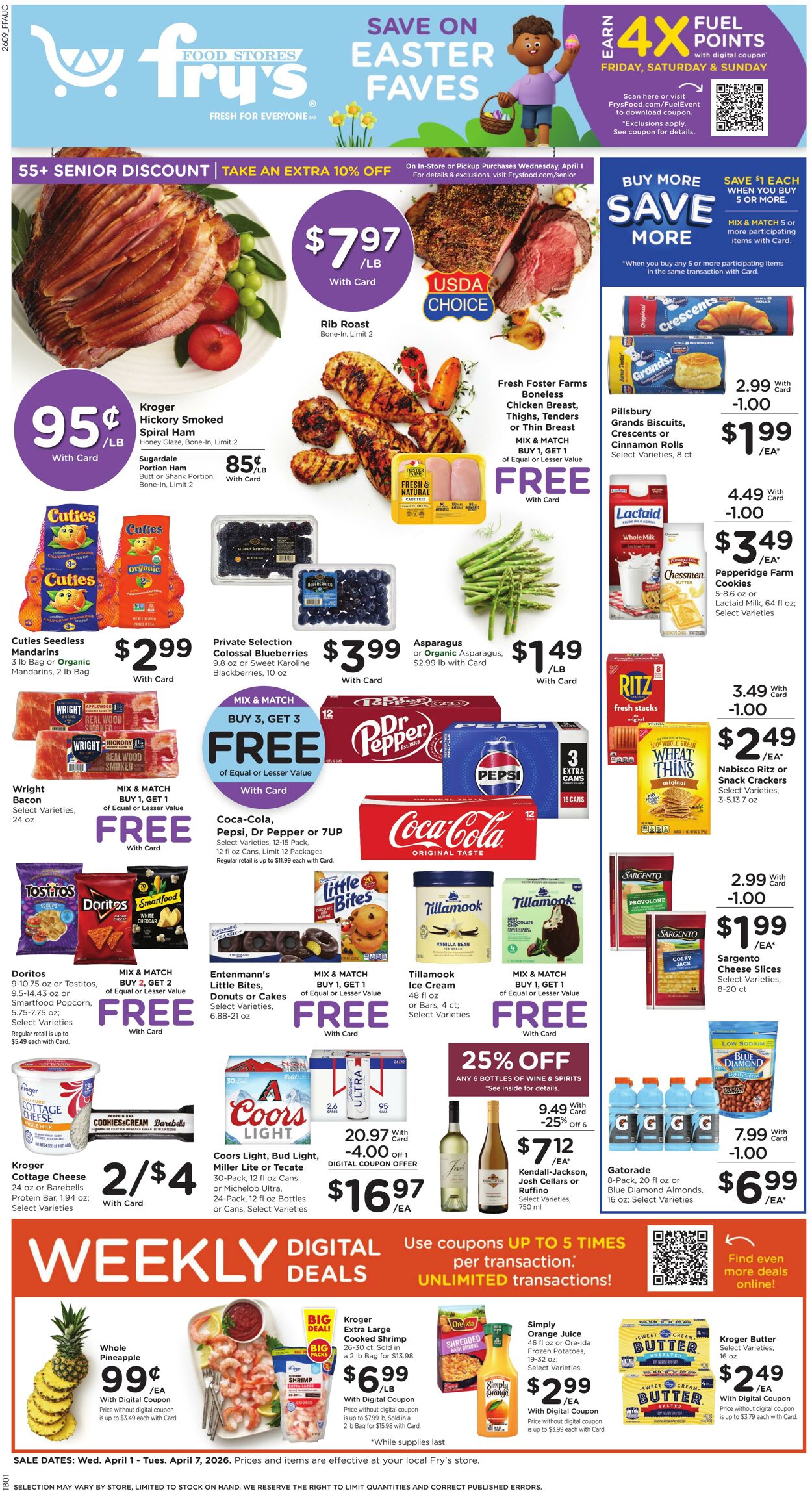 Weekly ad Fry's 04/01/2026 - 04/07/2026