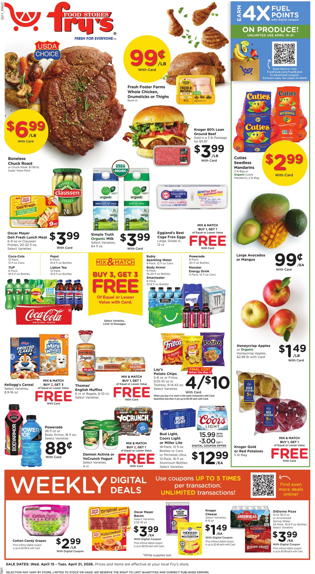 Weekly ad Fry's 04/15/2026 - 04/21/2026