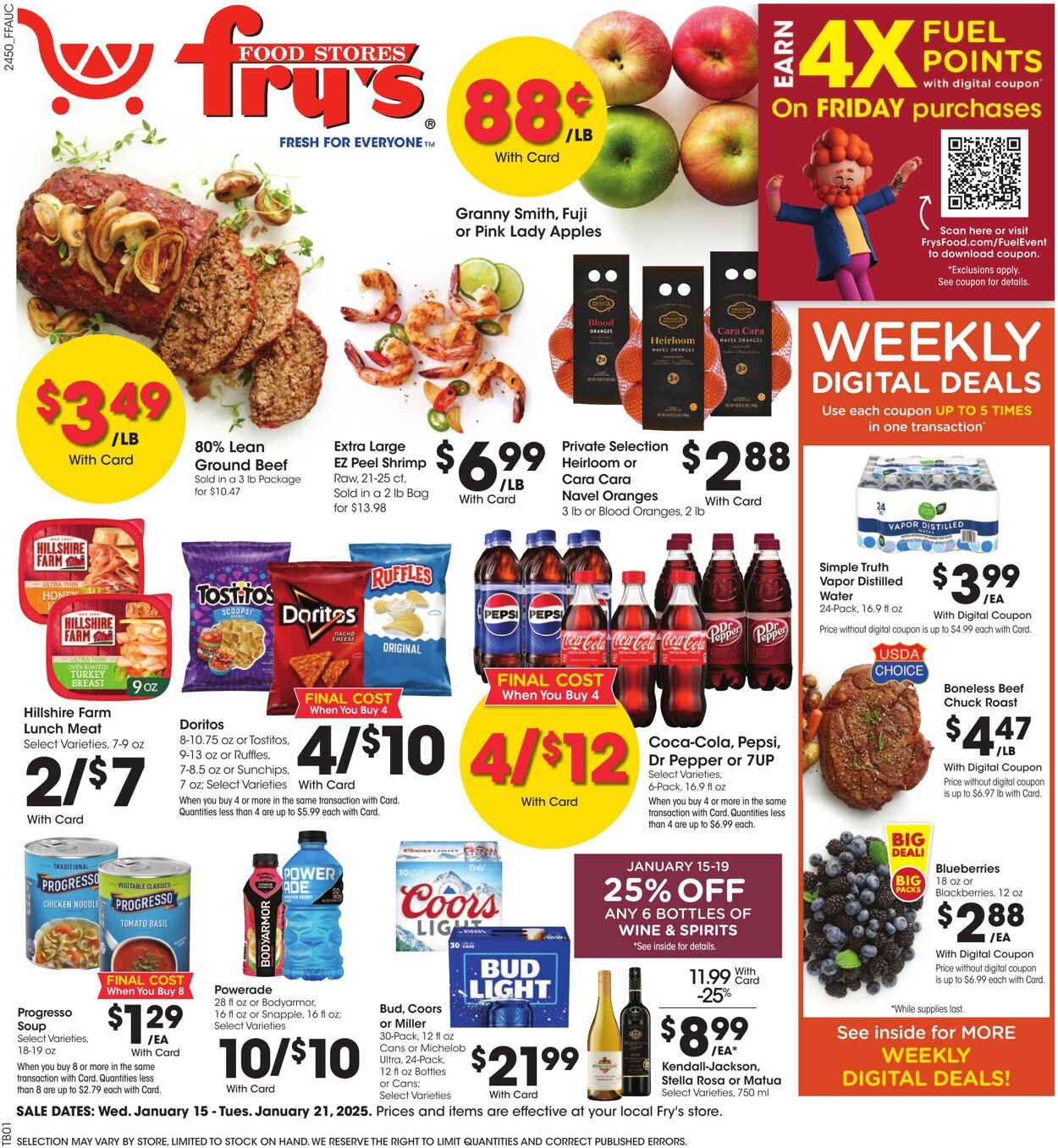 Weekly ad Fry's 01/15/2025 - 01/21/2025