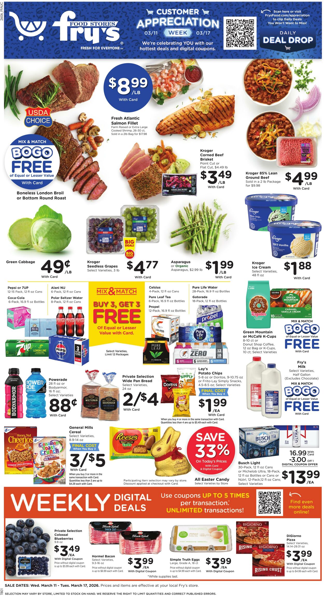 Weekly ad Fry's 03/11/2026 - 03/17/2026