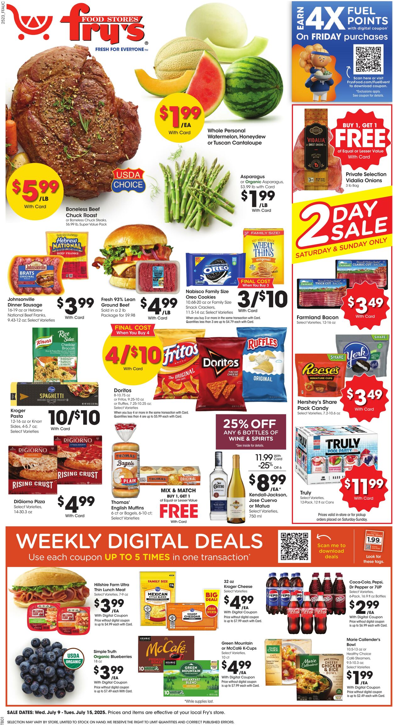 Weekly ad Fry's 07/09/2025 - 07/15/2025