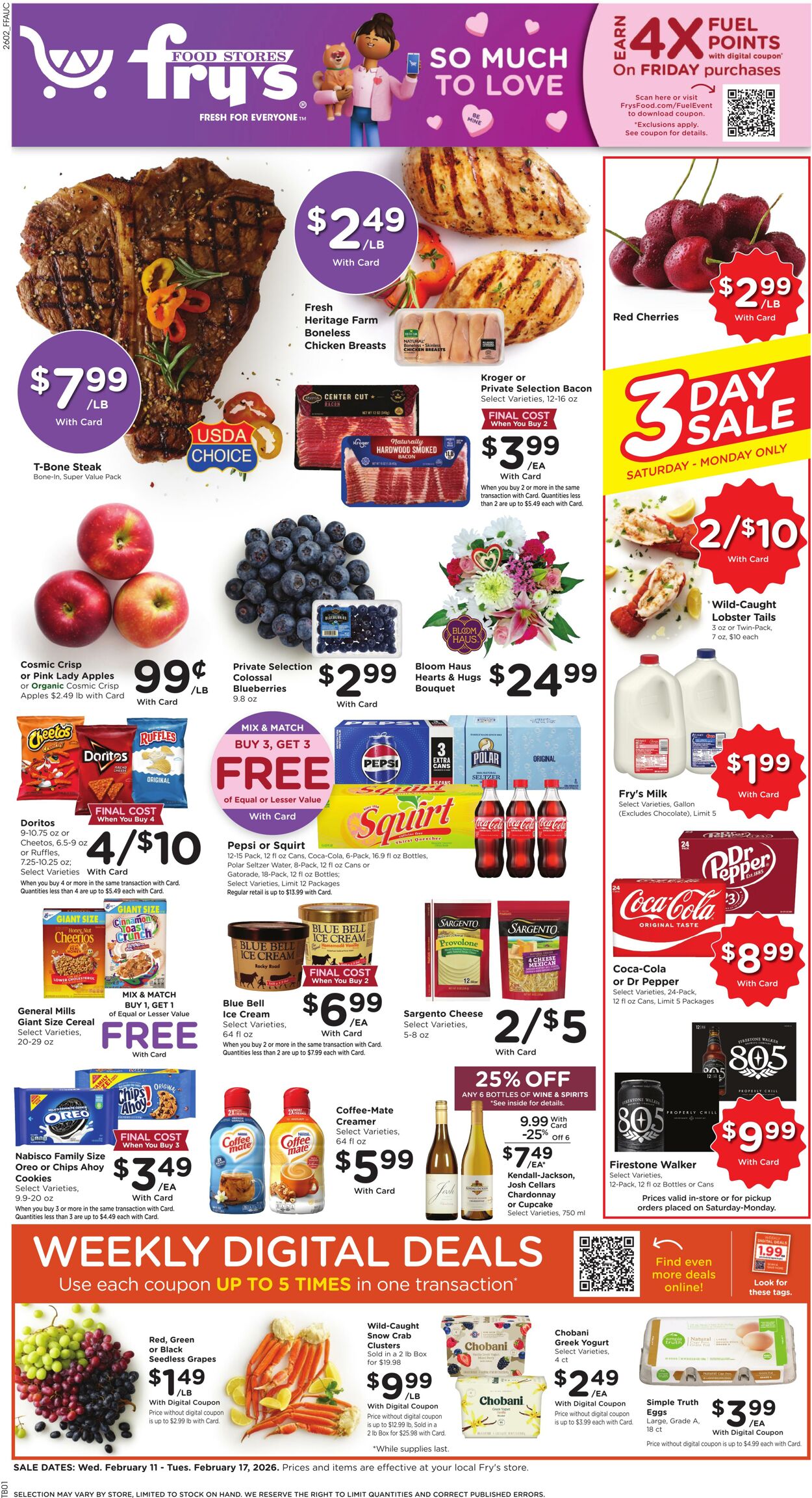 Weekly ad Fry's 02/11/2026 - 02/17/2026