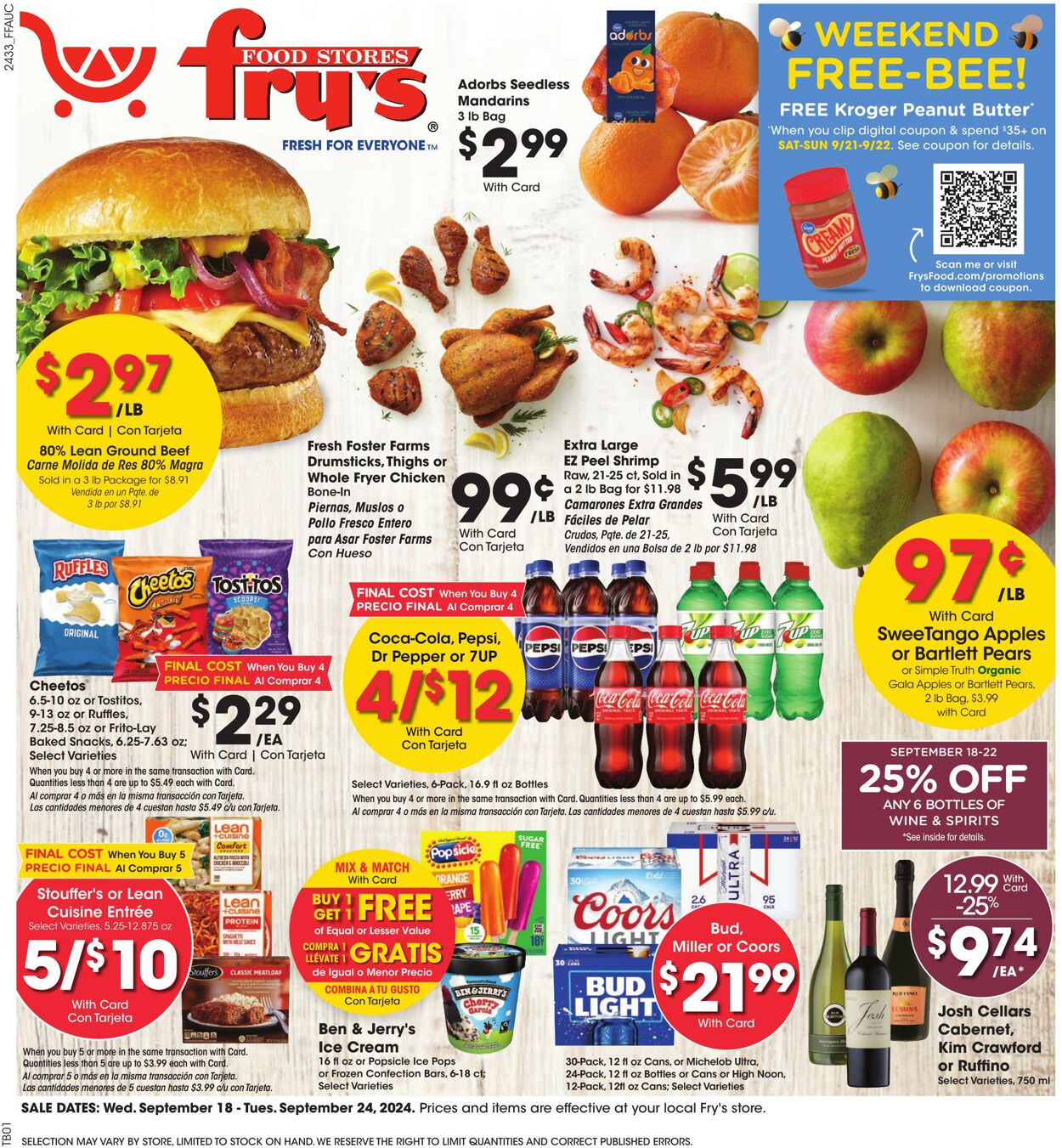 Weekly ad Fry's 09/18/2024 - 09/24/2024