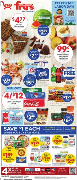 Weekly ad Fry's 08/31/2022-09/06/2022