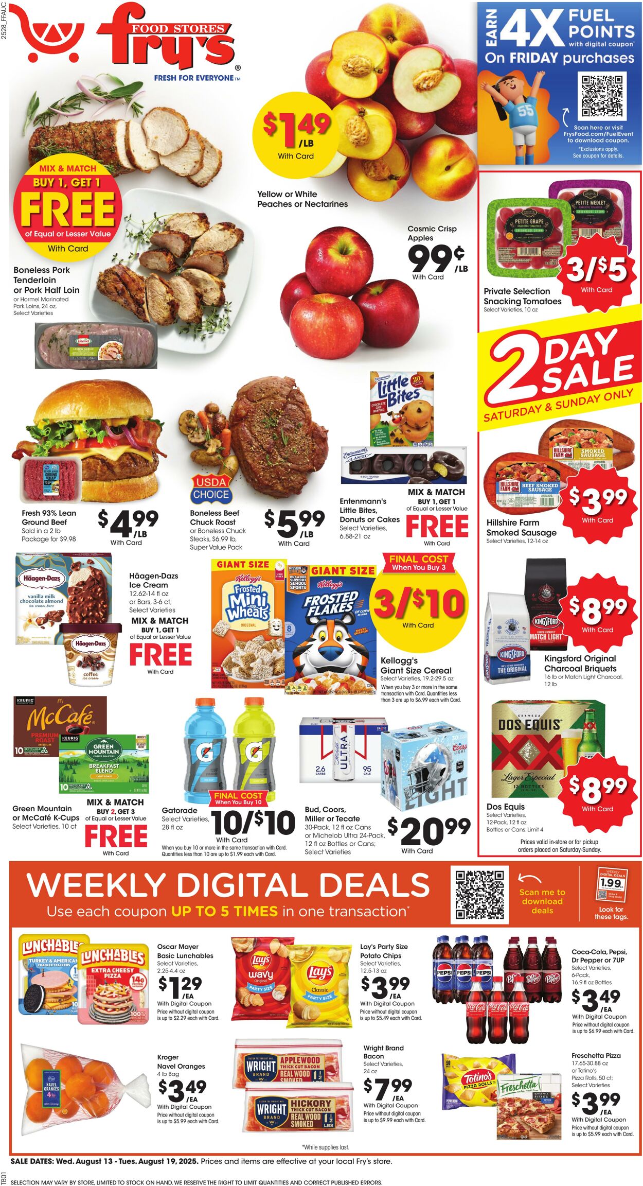 Weekly ad Fry's 08/13/2025 - 08/19/2025