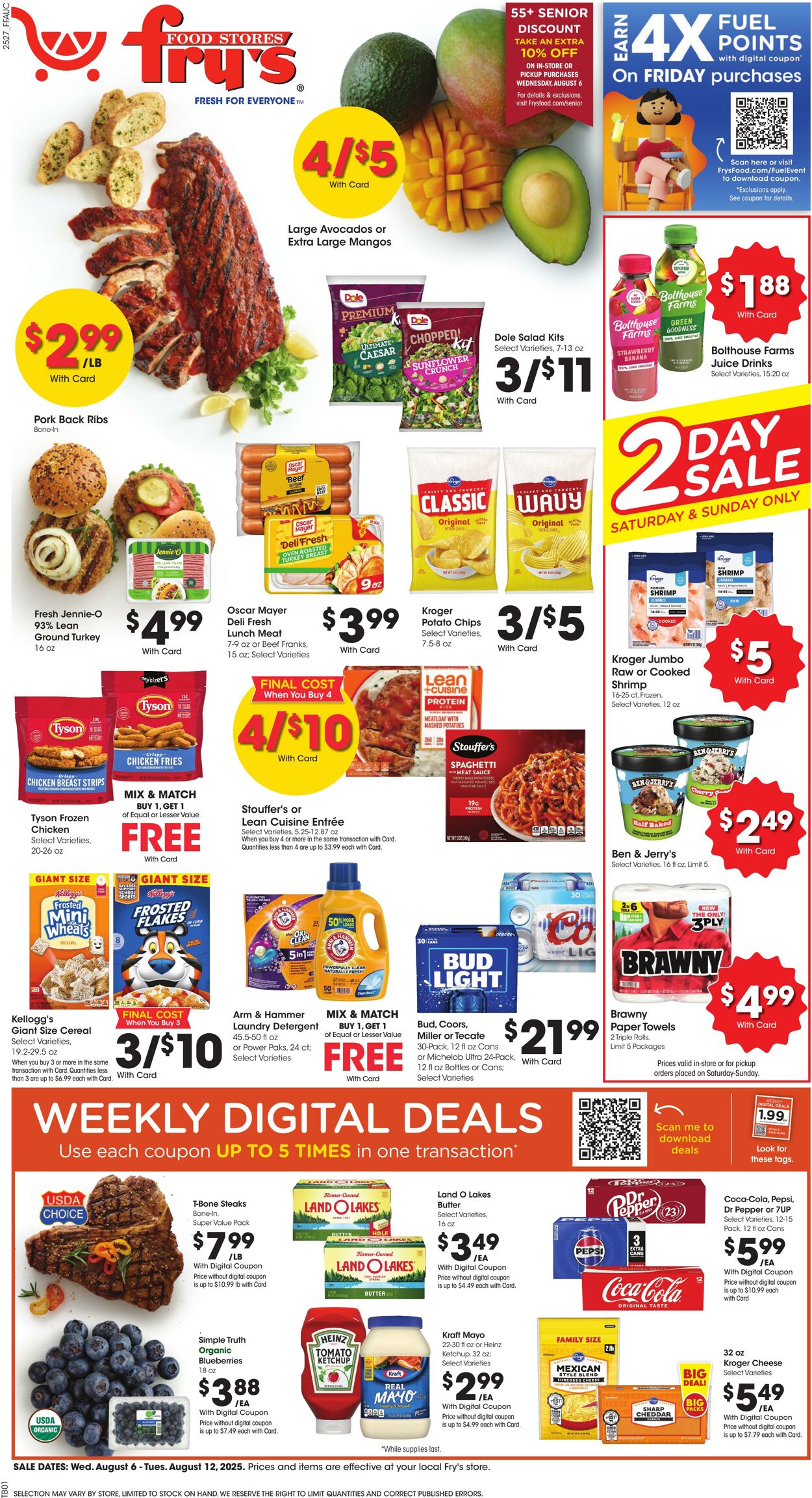Weekly ad Fry's 08/06/2025 - 08/12/2025