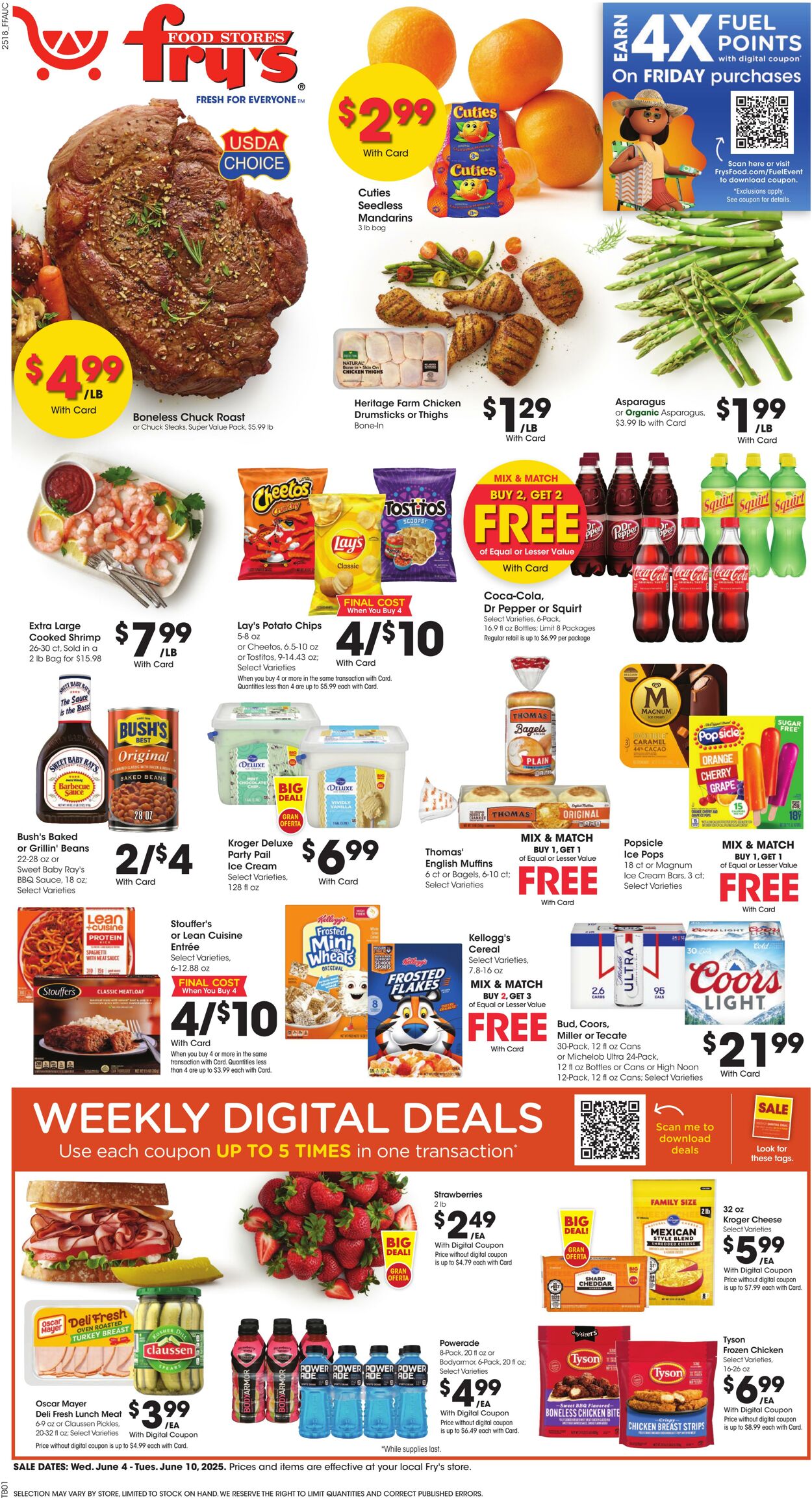 Weekly ad Fry's 06/04/2025 - 06/10/2025