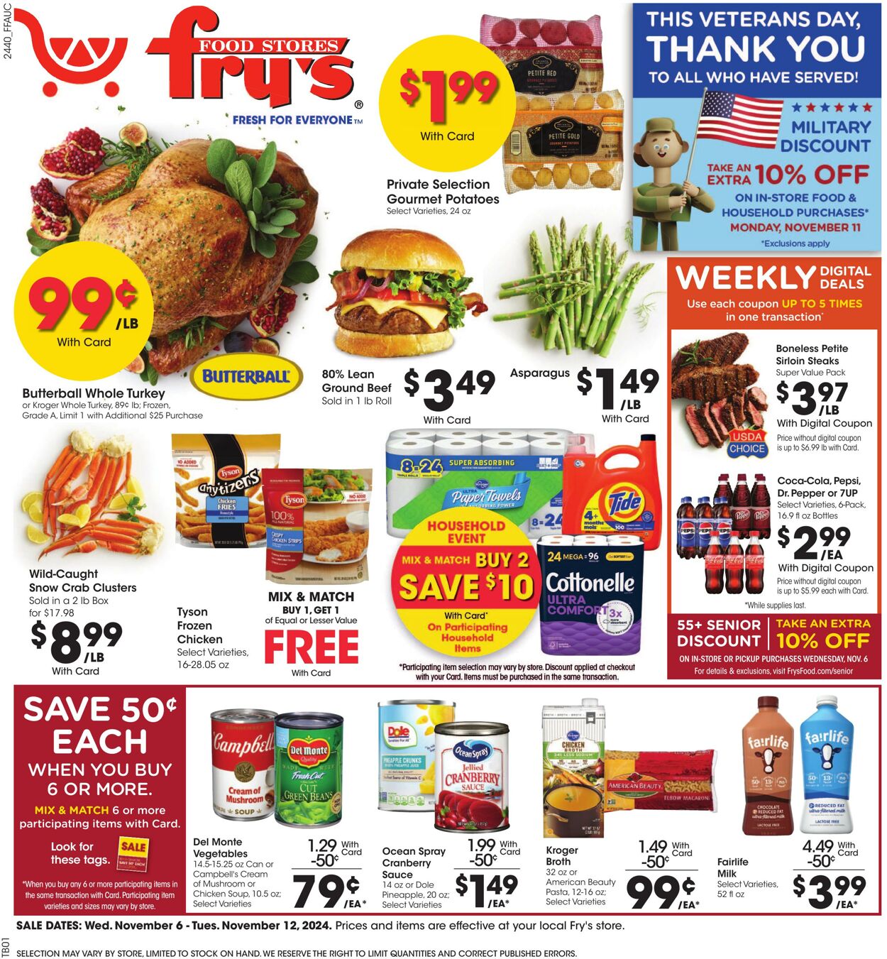 Weekly ad Fry's 11/06/2024 - 11/12/2024