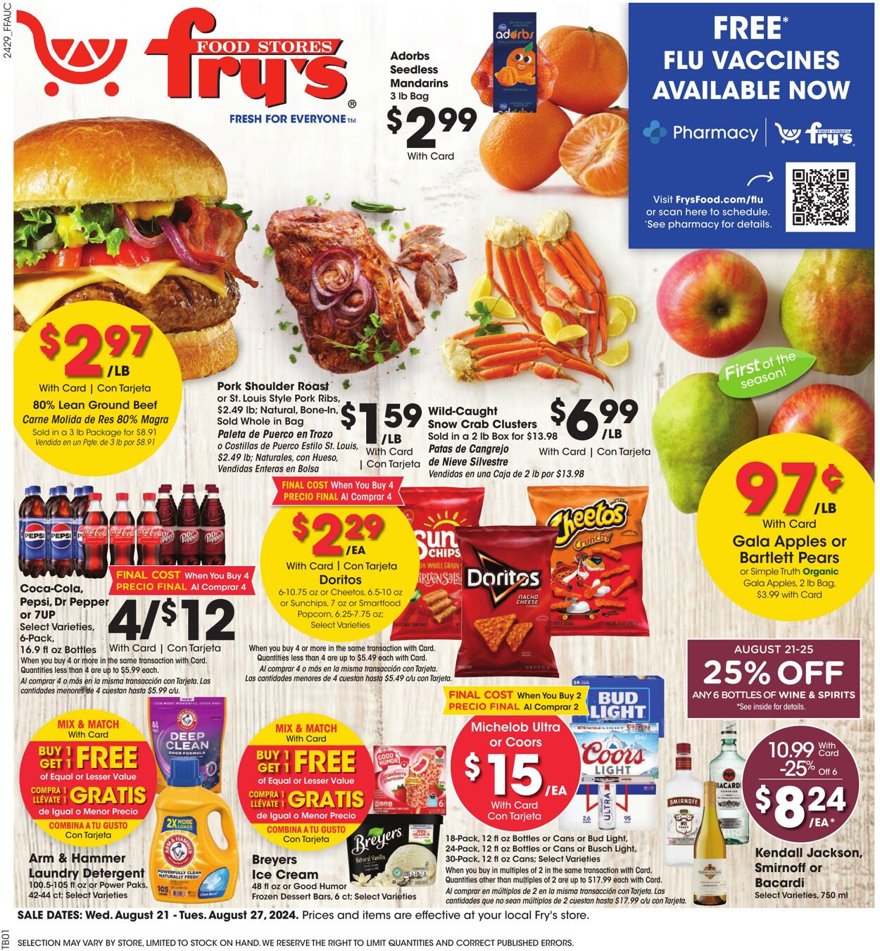 Weekly ad Fry's 08/21/2024 - 08/27/2024