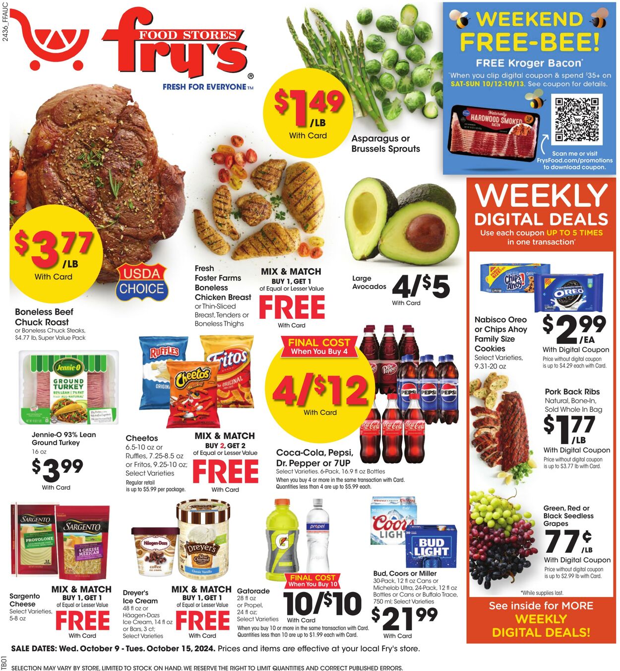 Weekly ad Fry's 10/09/2024 - 10/15/2024