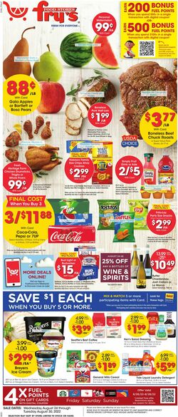 Weekly ad Fry's 08/24/2022-08/30/2022