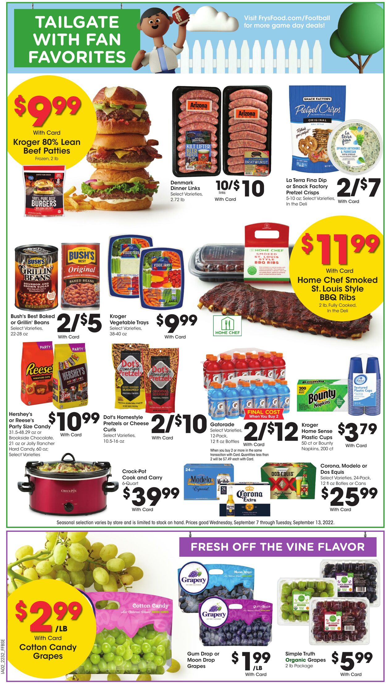 Weekly ad Fry's 09/07/2022 - 09/13/2022