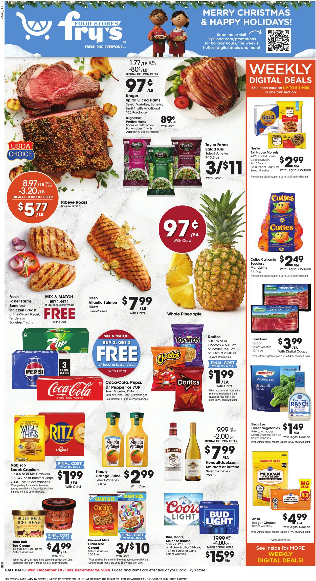 Weekly ad Fry's 12/18/2024 - 12/24/2024