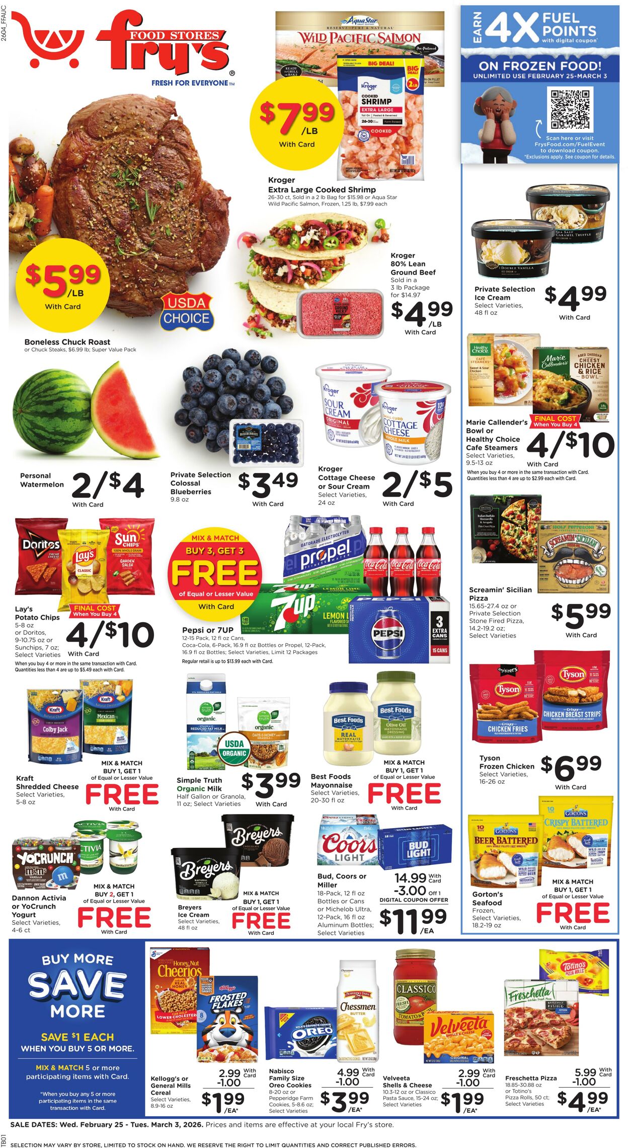 Weekly ad Fry's 02/25/2026 - 03/03/2026