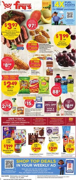 Weekly ad Fry's 08/24/2022 - 08/30/2022