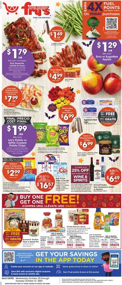 Weekly ad Fry's 10/25/2023 - 10/31/2023