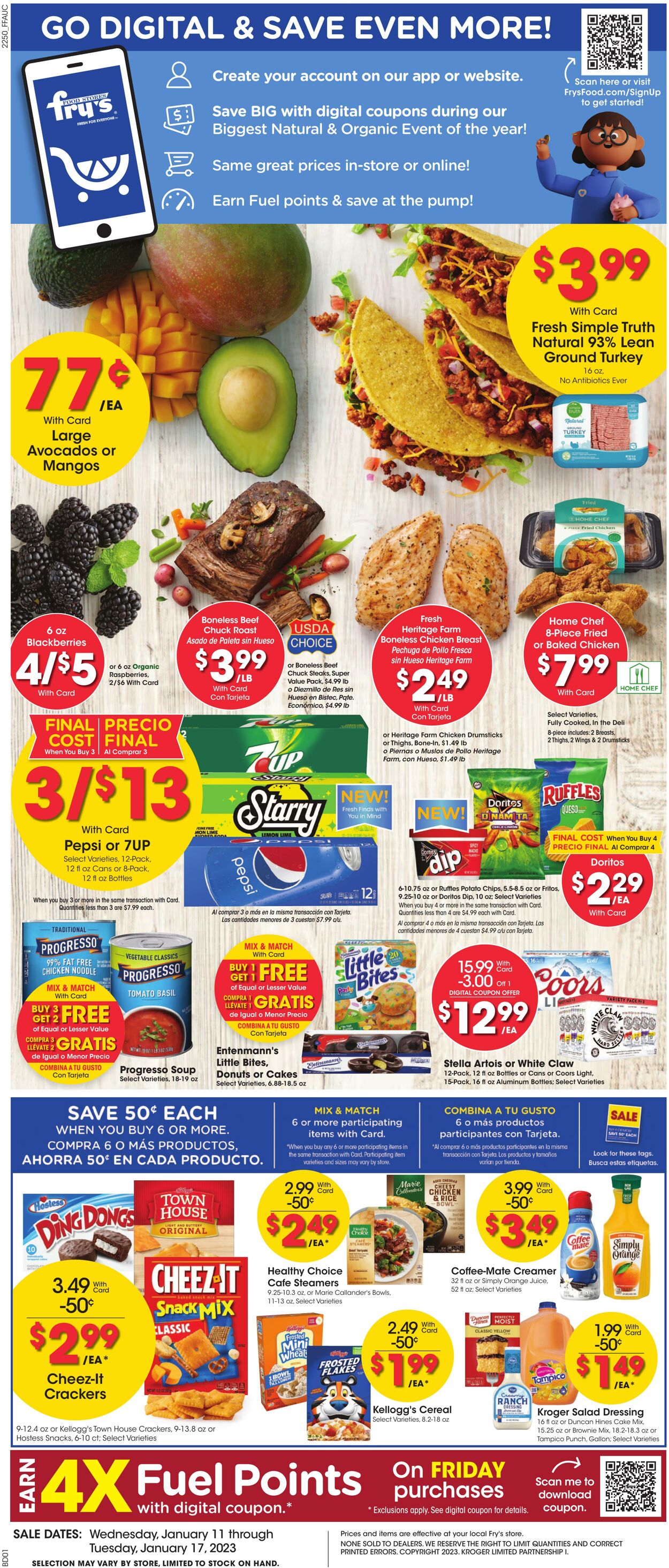 Weekly ad Fry's 01/11/2023-01/17/2023