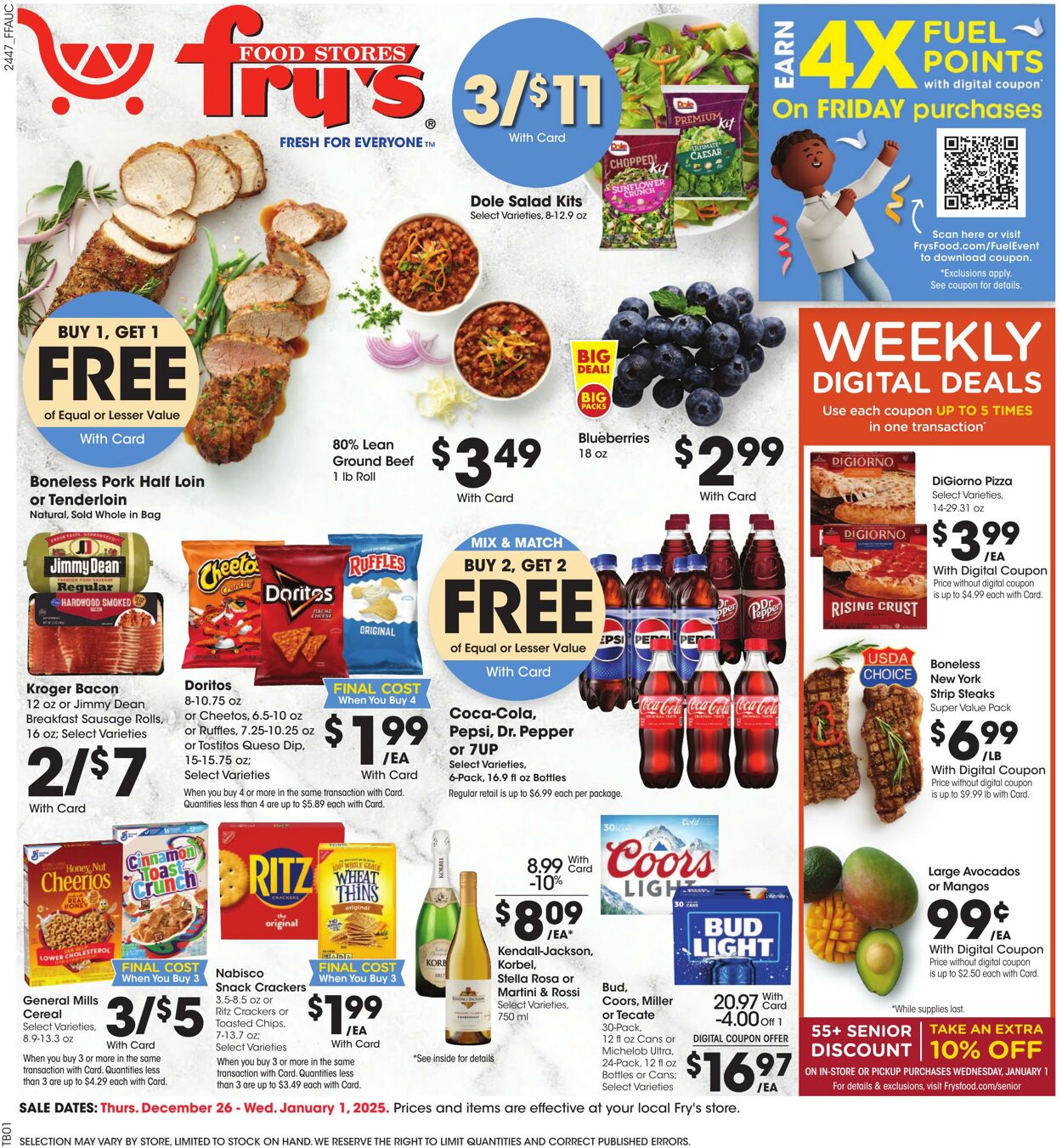 Weekly ad Fry's 12/26/2024 - 01/01/2025