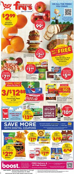 Weekly ad Fry's 09/21/2022-09/27/2022