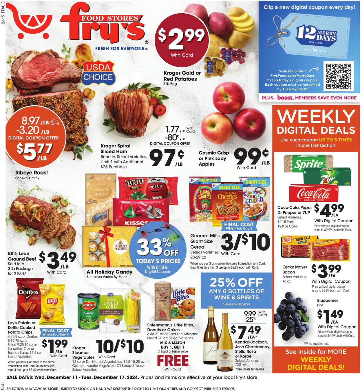 Weekly ad Fry's 12/11/2024 - 12/17/2024