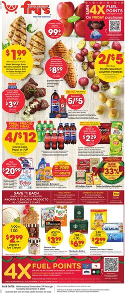 Weekly ad Fry's 11/29/2023 - 12/05/2023