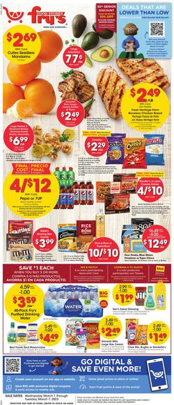 Weekly ad Fry's 03/01/2023 - 03/07/2023