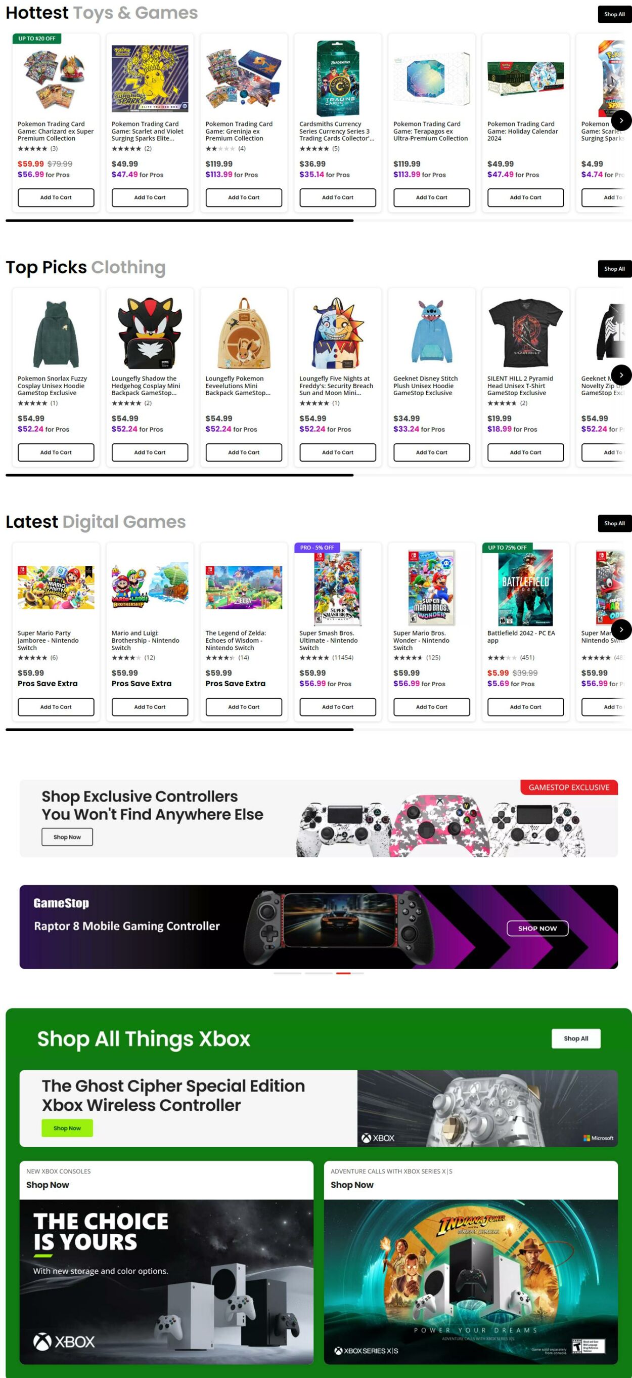 Weekly ad GameStop 12/03/2024 - 01/03/2025