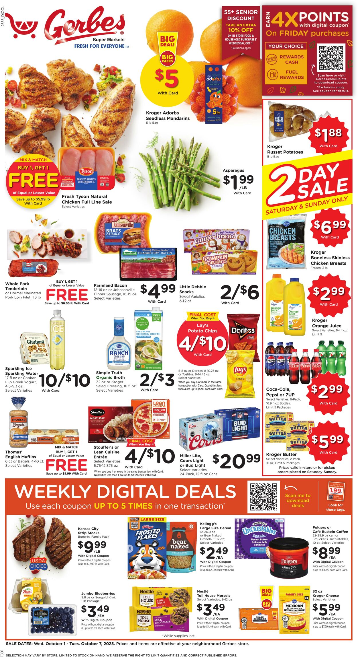 Weekly ad Gerbes Supermarkets 10/01/2025 - 10/07/2025
