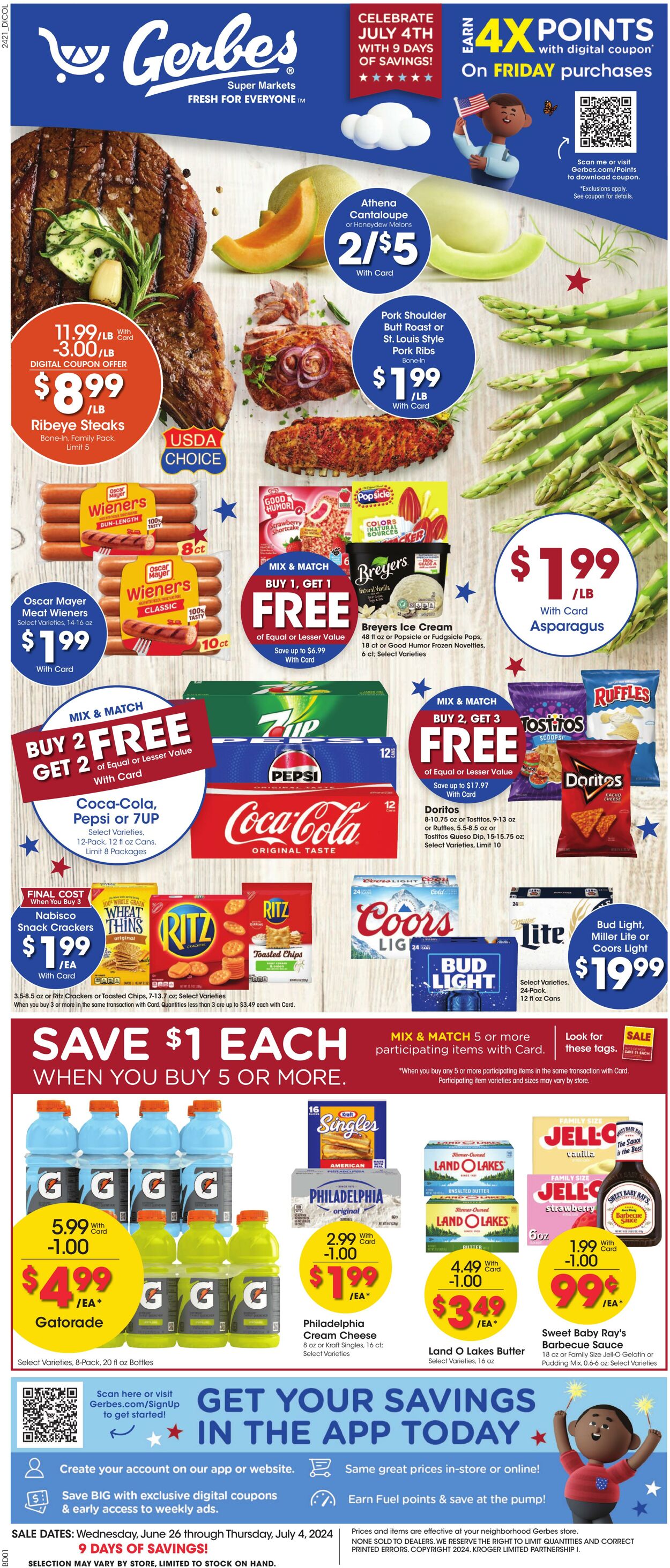 Gerbes Supermarkets Promotional weekly ads