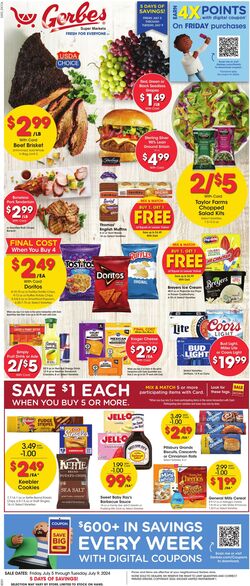 Weekly ad Gerbes Supermarkets 07/05/2024 - 07/09/2024