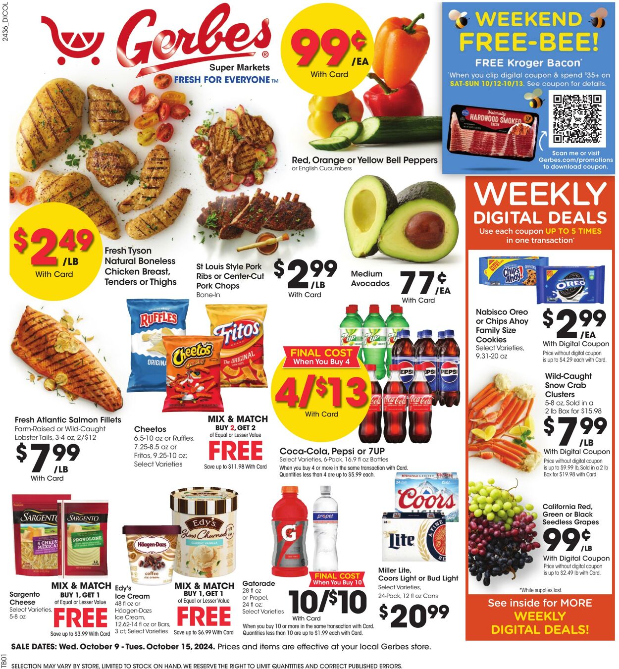 Weekly ad Gerbes Supermarkets 10/09/2024 - 10/15/2024